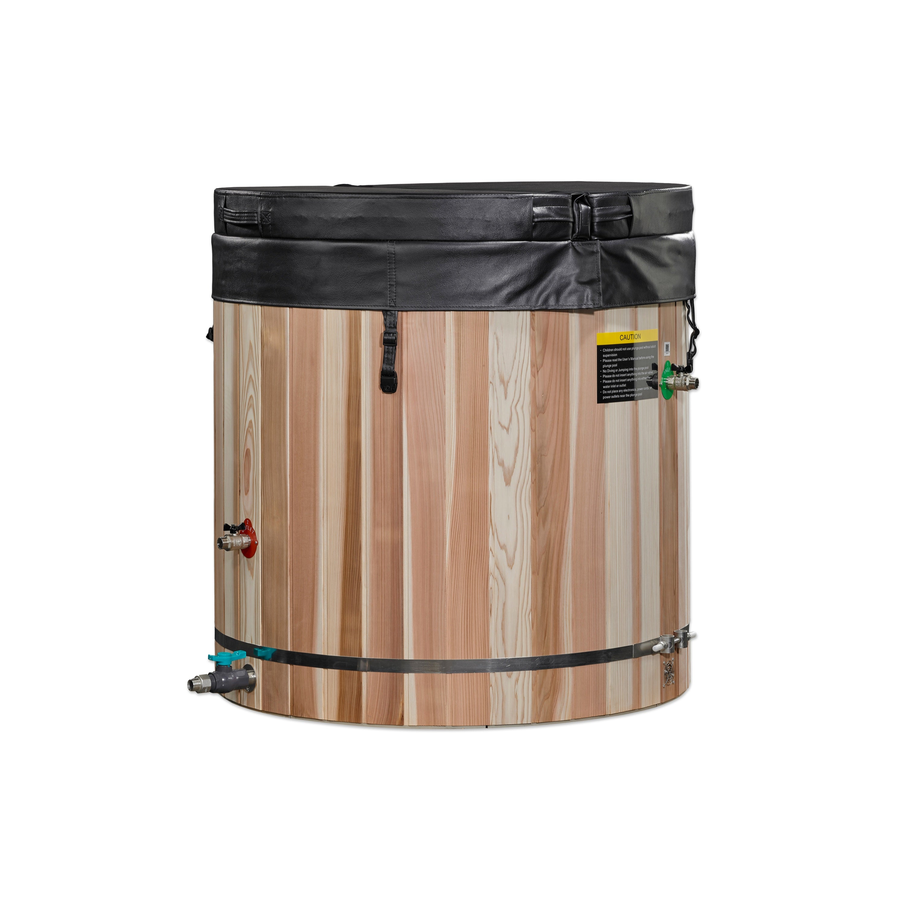 The Dynamic Cold Therapy Barrel Cold Plunge with 304 Stainless Steel Interior and Pacific Cedar Exterior