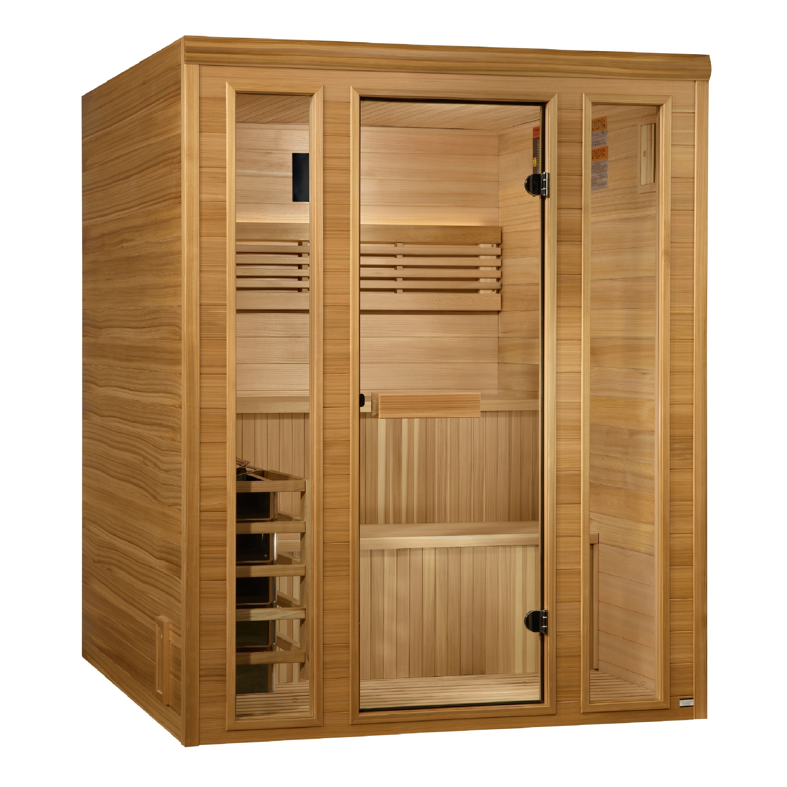 Golden Designs “Engelberg Edition” 4–6 Person Traditional Steam Sauna – Pacific Premium Clear Cedar