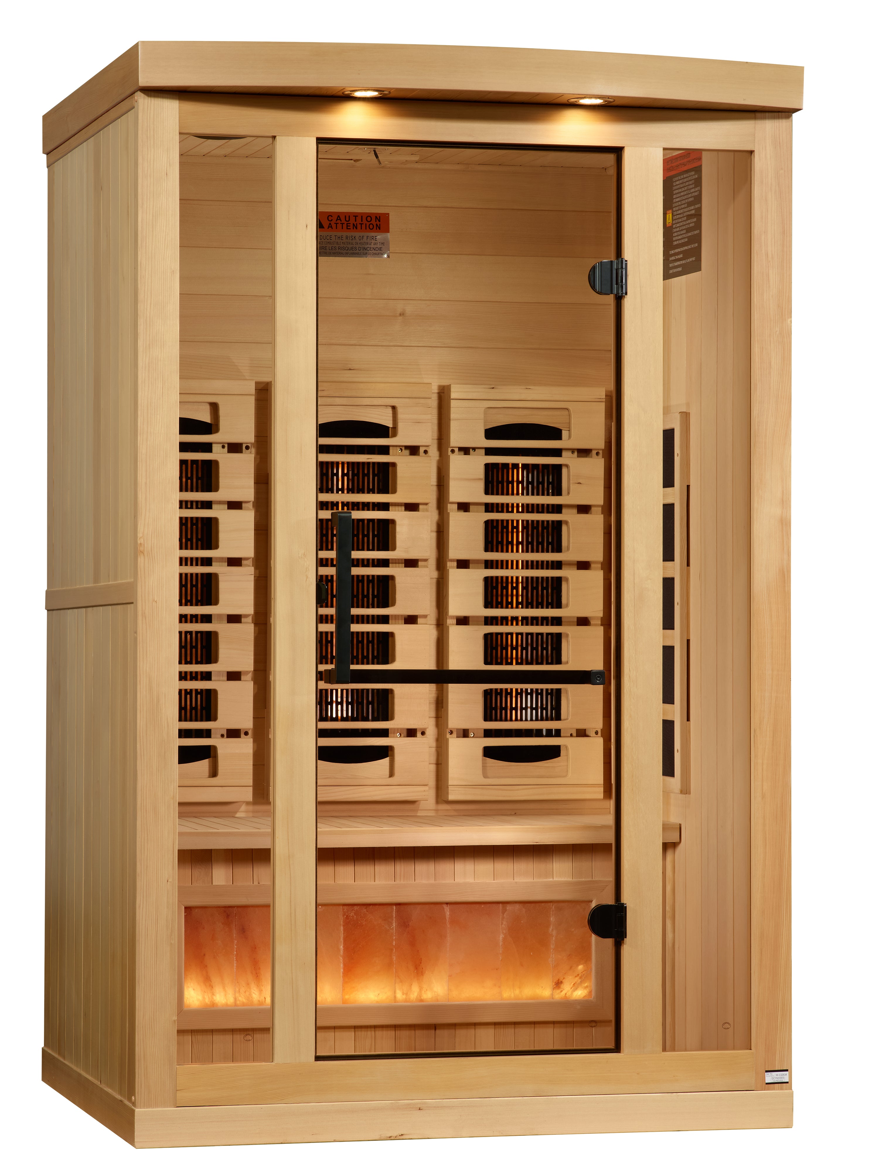 Golden Designs 2-Person Full Spectrum PureTech™ Near Zero EMF Infrared Sauna