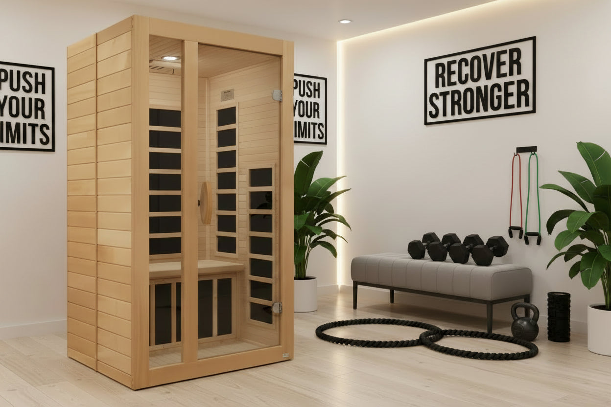 Dynamic Gracia 1-2-person Low EMF (Between 5-10MG) FAR Infrared Sauna (Canadian Hemlock)