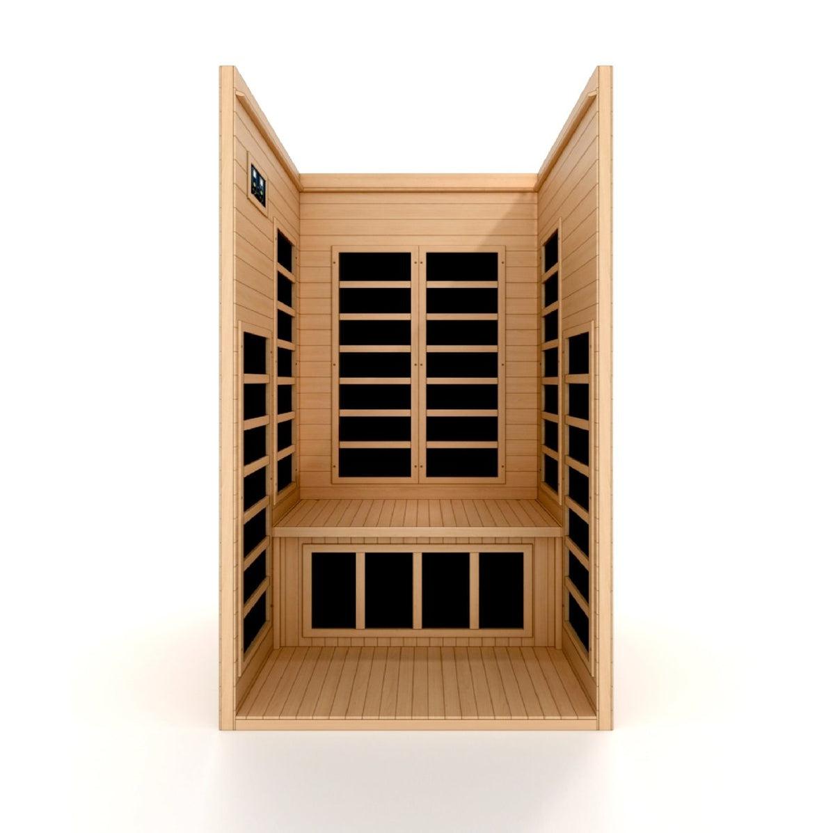 Dynamic Gracia 1-2-person Low EMF (Between 5-10MG) FAR Infrared Sauna (Canadian Hemlock)