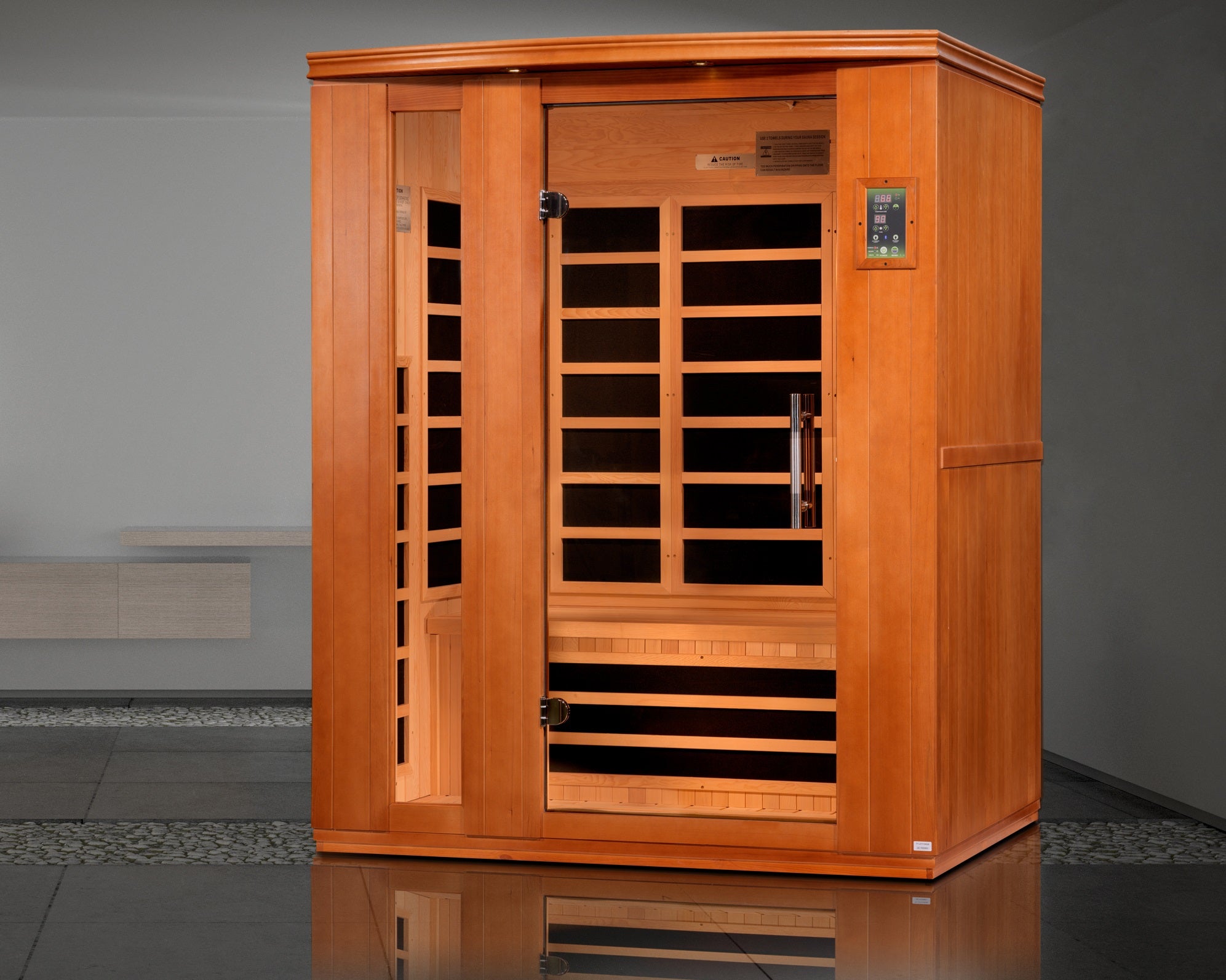Dynamic Lugano 3-Person Low EMF FAR Infrared Sauna