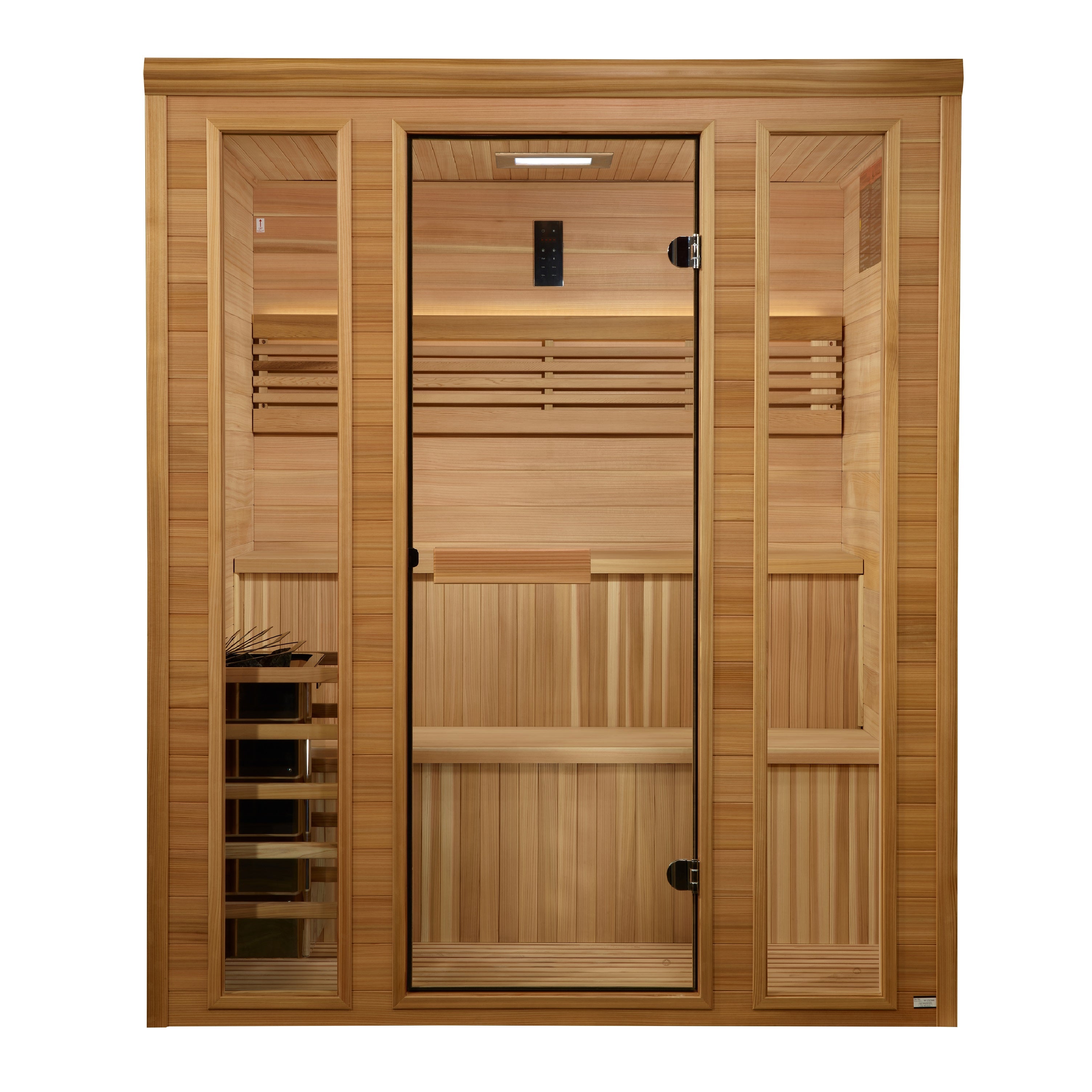 Golden Designs “Engelberg Edition” 4–6 Person Traditional Steam Sauna – Pacific Premium Clear Cedar