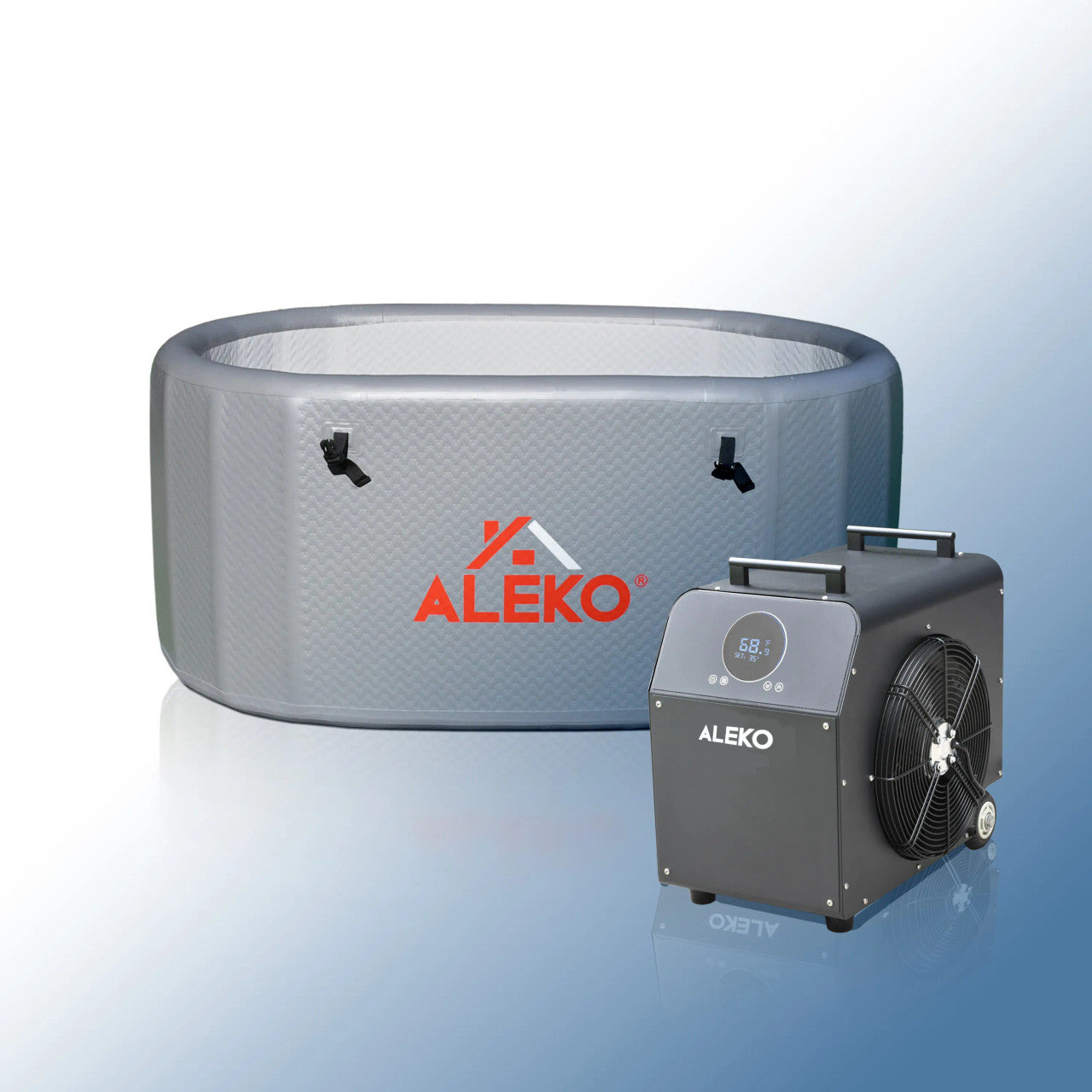 ALEKO Arctica Inflatable Cold Plunge and 1 HP Chiller & Heater Kit