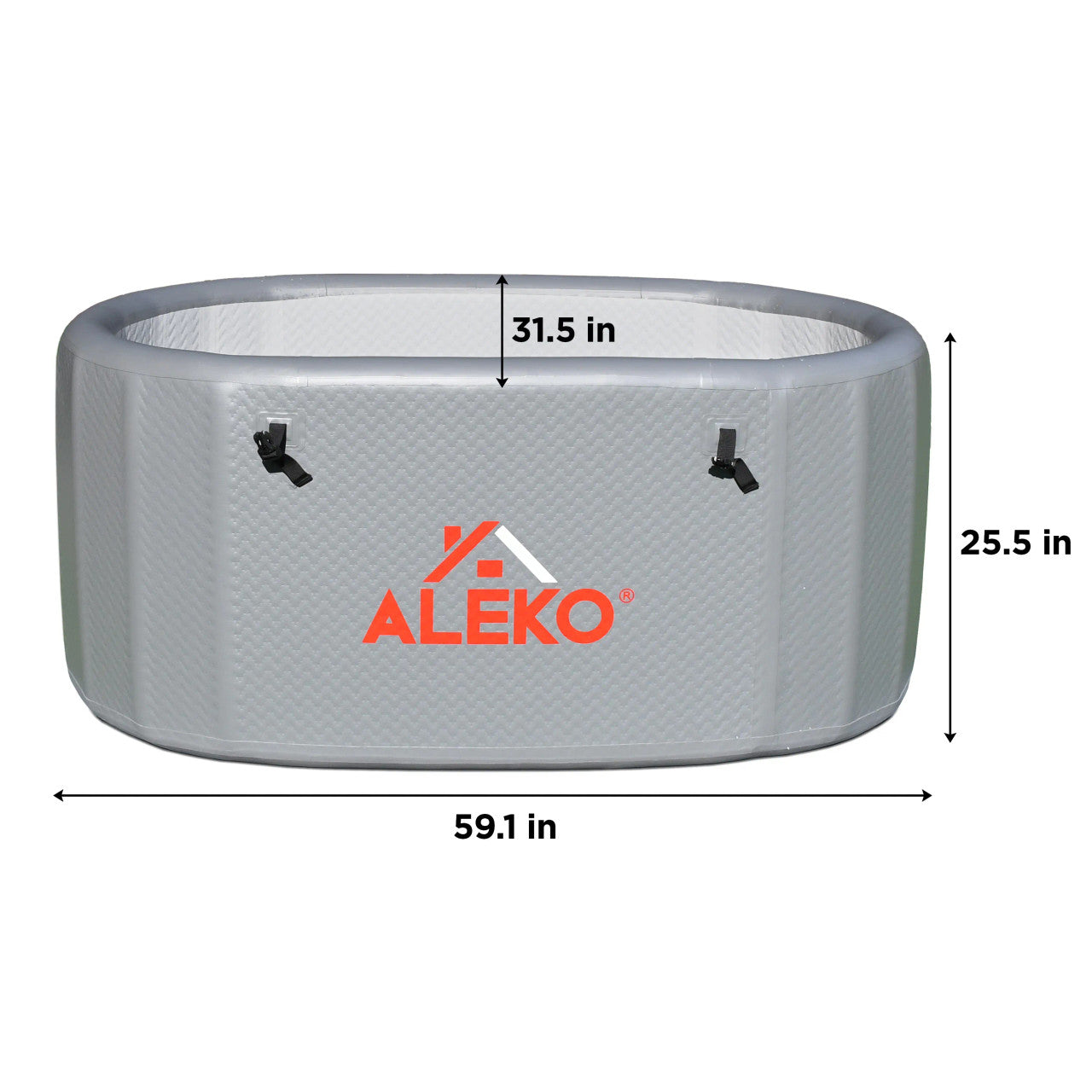 ALEKO Arctica Inflatable Cold Plunge and 1 HP Chiller & Heater Kit